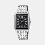 Enticer Men Quartz Black Dial Analog Stainless Steel Watch A2471