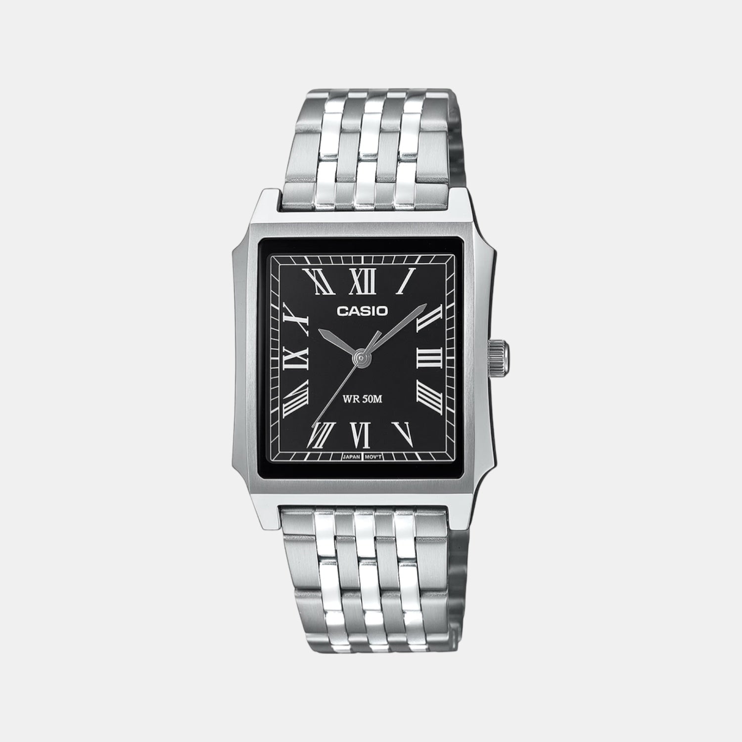 Enticer Men Quartz Black Dial Analog Stainless Steel Watch A2471