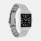 Enticer Men Quartz Black Dial Analog Stainless Steel Watch A2471