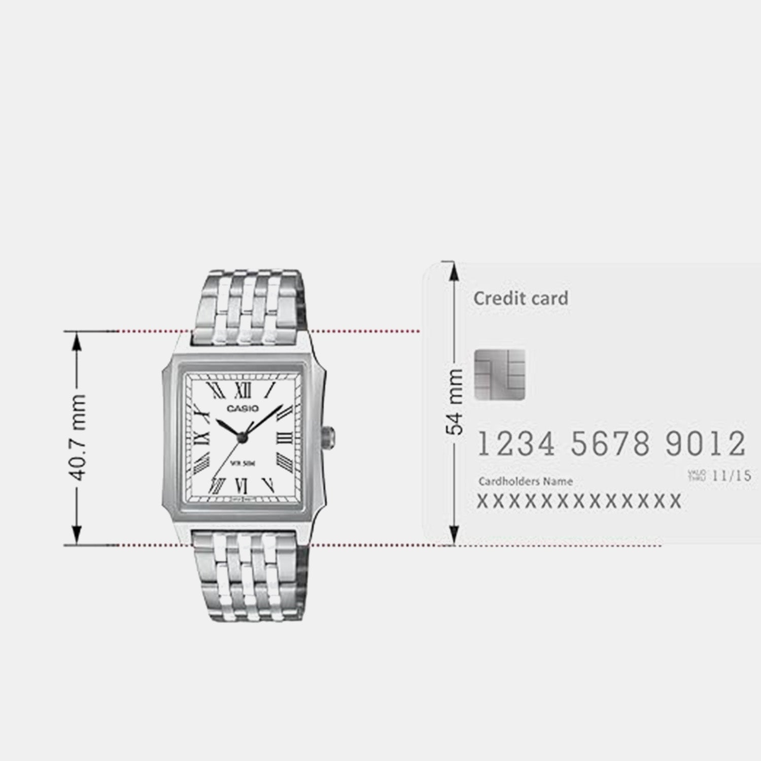 Enticer Men Quartz White Dial Analog Stainless Steel Watch MTP-B190D-7BVDF A2472