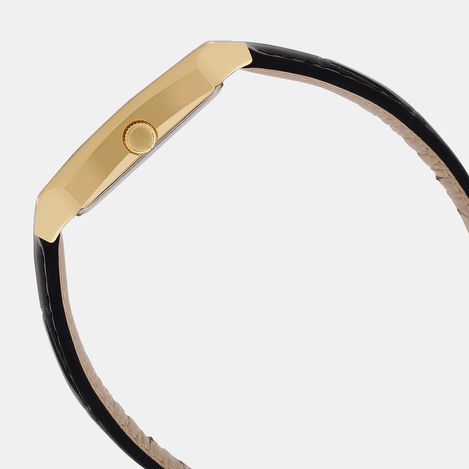 Enticer Men Quartz White Dial Analog Leather Watch MTP-B190GL-7BVDF A2473