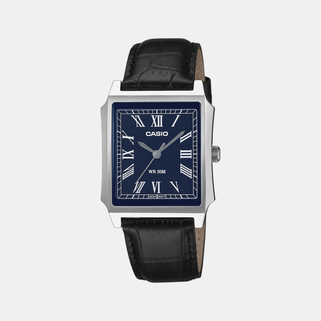 Enticer Men Quartz Blue Dial Analog Stainless Steel Watch A2474