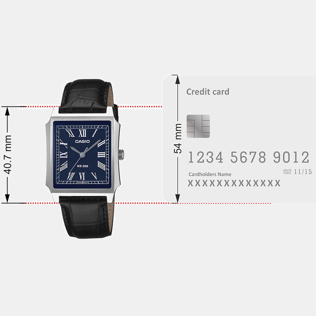 Enticer Men Quartz Blue Dial Analog Stainless Steel Watch A2474