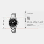 Enticer Women Quartz Black Dial Analog Stainless Steel Watch A2475