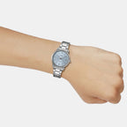 Enticer Women Quartz Blue Dial Analog Stainless Steel Watch A2476