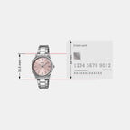 Enticer Women Quartz Pink Dial Analog Stainless Steel Watch A2477