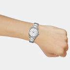 Enticer Women Quartz White Dial Analog Stainless Steel Watch A2478