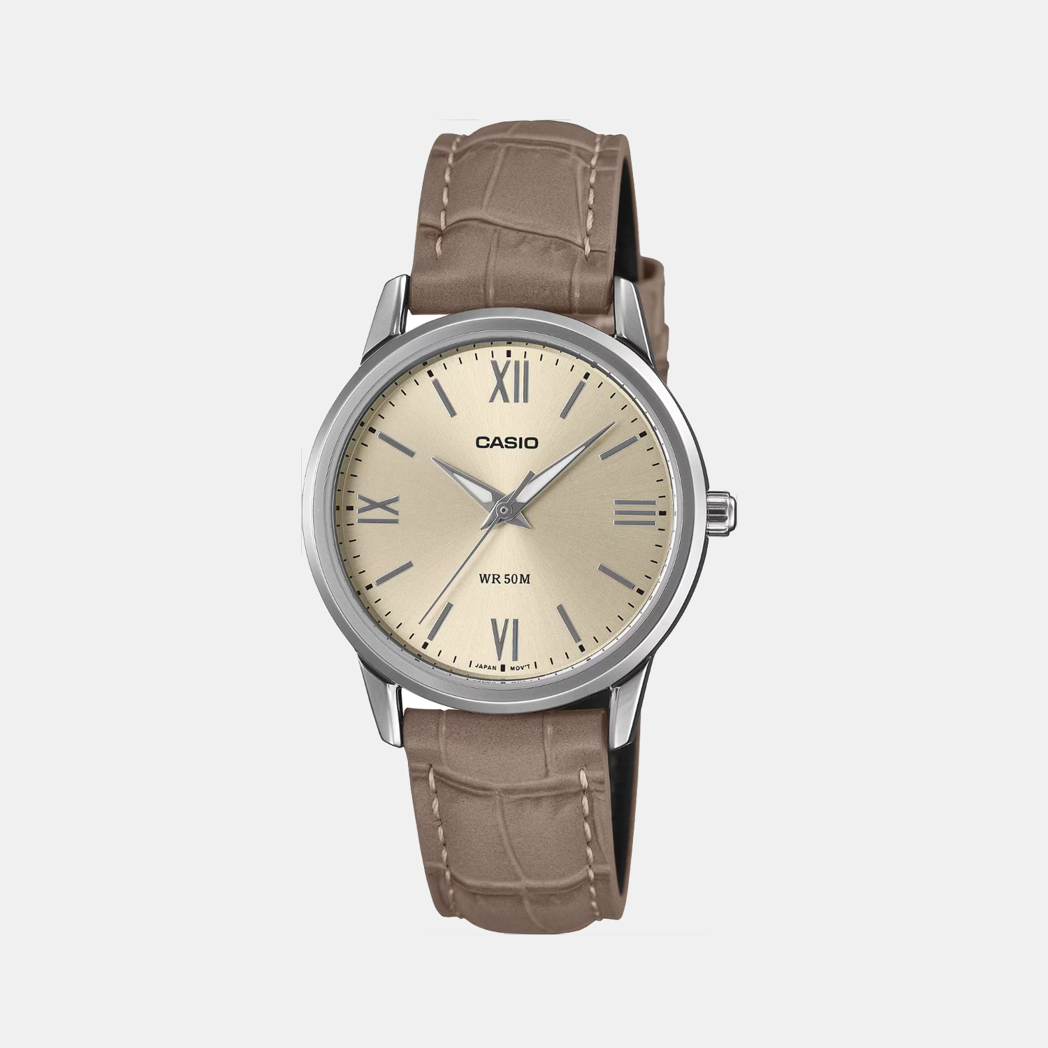 Enticer Women Quartz Cream Dial Analog Leather Watch LTP-1303LL-7AVDF A2479