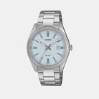 Men Quartz Blue Dial Analog Steel Watch MTP-1302DA-2A2V A2486