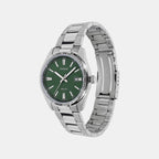 Enticer Men Quartz Green Dial Analog Stainless Steel Watch MTP-1302DA-3AVDF A2487