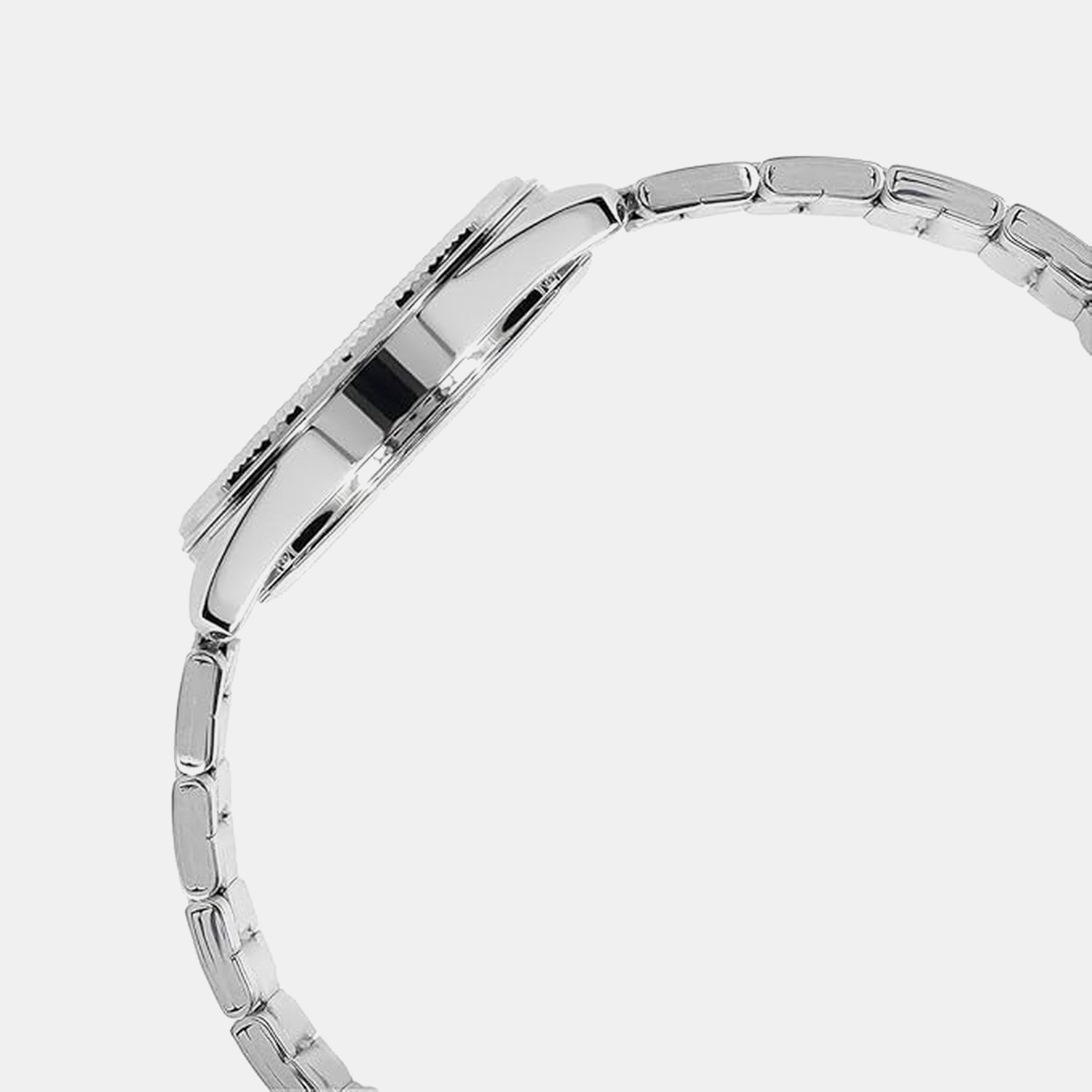 Enticer Men Quartz White Dial Analog Stainless Steel Watch MTP-1302DA-7AV A2488