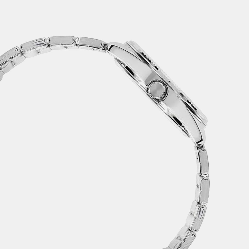 Enticer Men Quartz White Dial Analog Stainless Steel Watch MTP-1302DA-7AV A2488