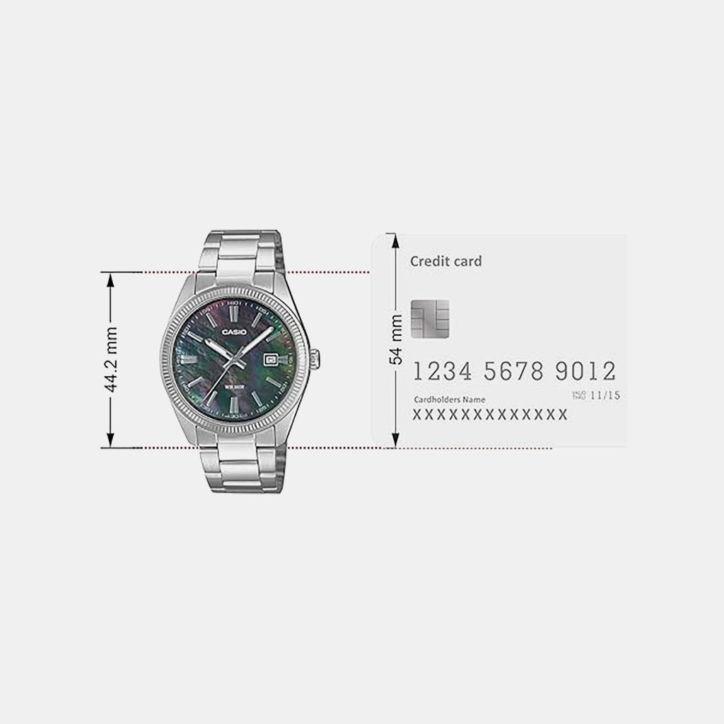 Men Quartz Multicolour Dial Analog Stainless Steel Watch A2489