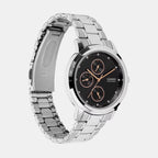 Women Quartz Black Dial Analog Stainless Steel Watch A2491