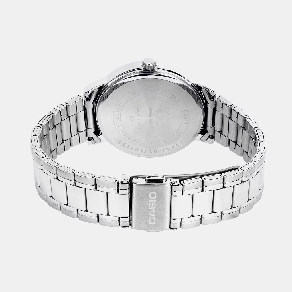 Women Quartz Black Dial Analog Stainless Steel Watch A2491