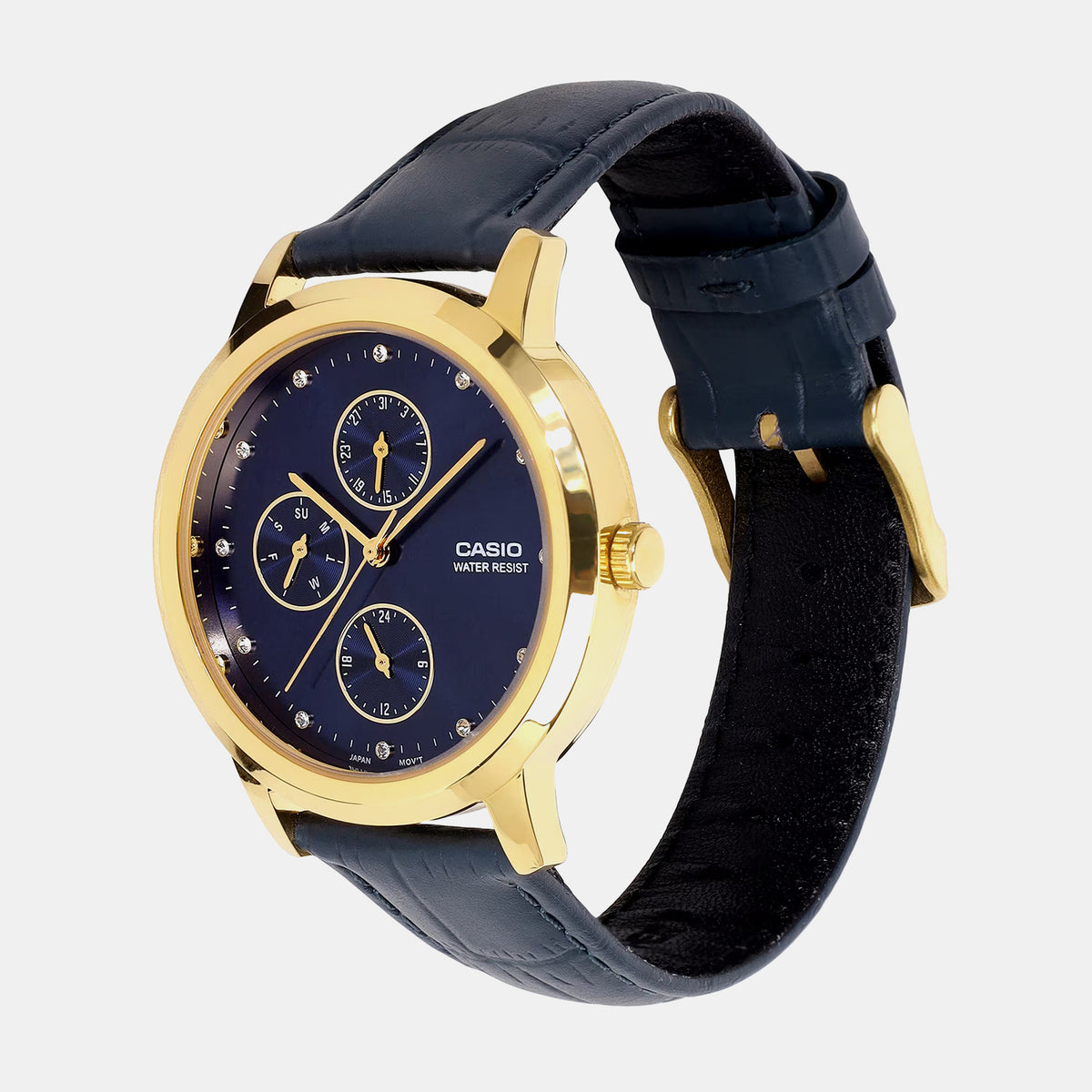 Enticer Women Quartz Blue Dial Analog Leather Watch A2493