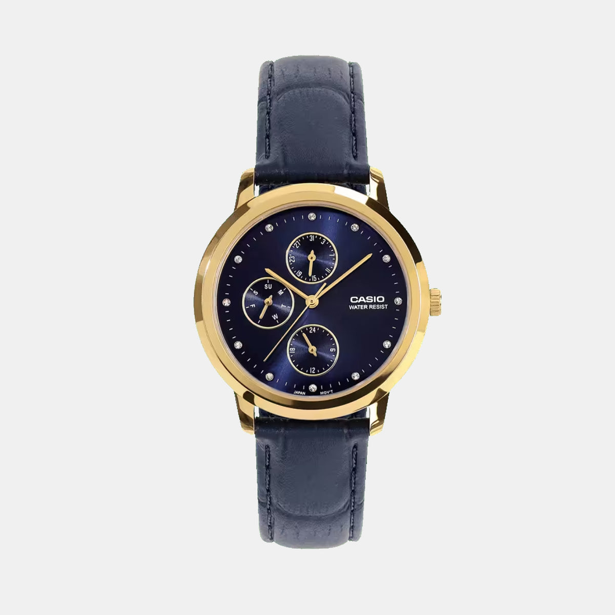 Enticer Women Quartz Blue Dial Analog Leather Watch A2493