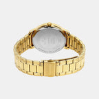 Women Quartz White Dial Analog Stainless Steel Watch A2494