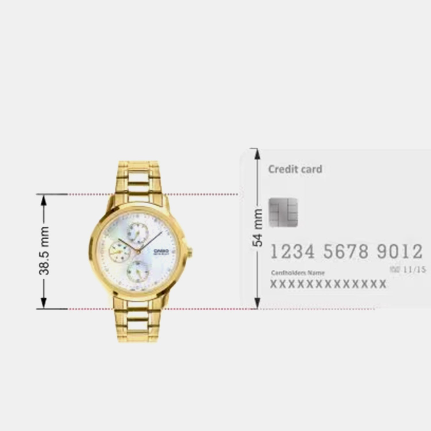 Women Quartz Mother Of Pearl Dial Analog Stainless Steel Watch LTP-SN6KGS-7A A2494