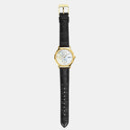Women Quartz White Dial Analog Leather Watch A2495