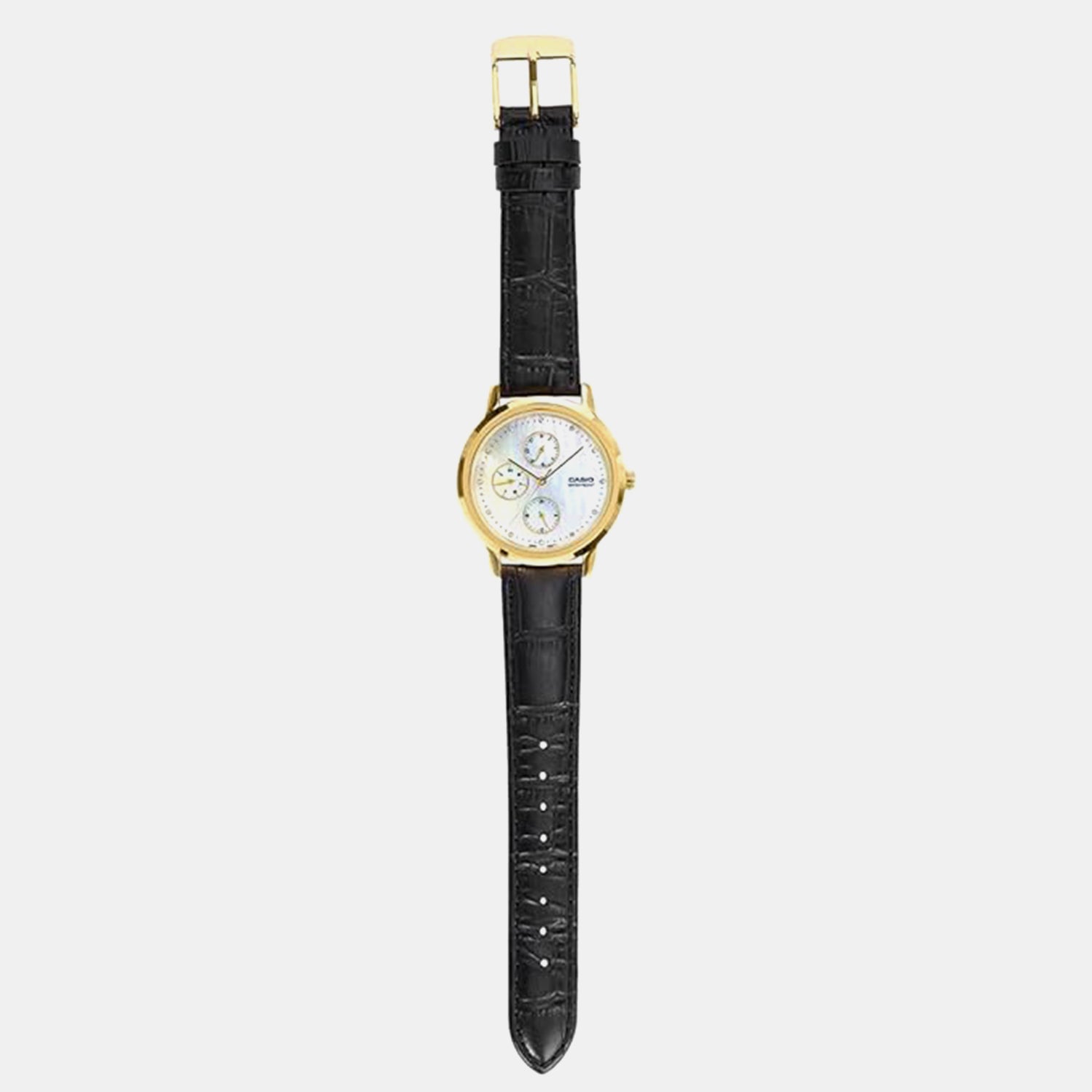 Women Quartz White Dial Analog Brass Watch A2495