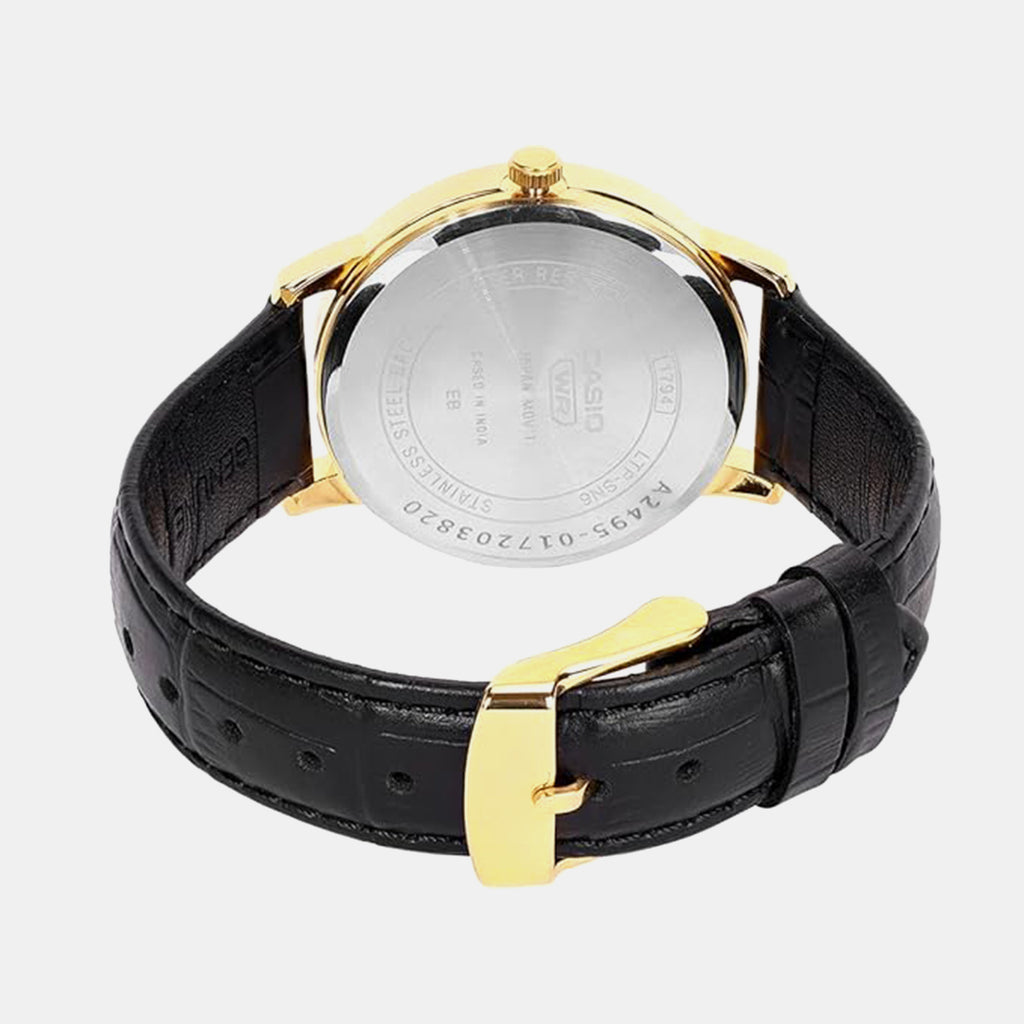 Women Quartz White Dial Analog Leather Watch A2495