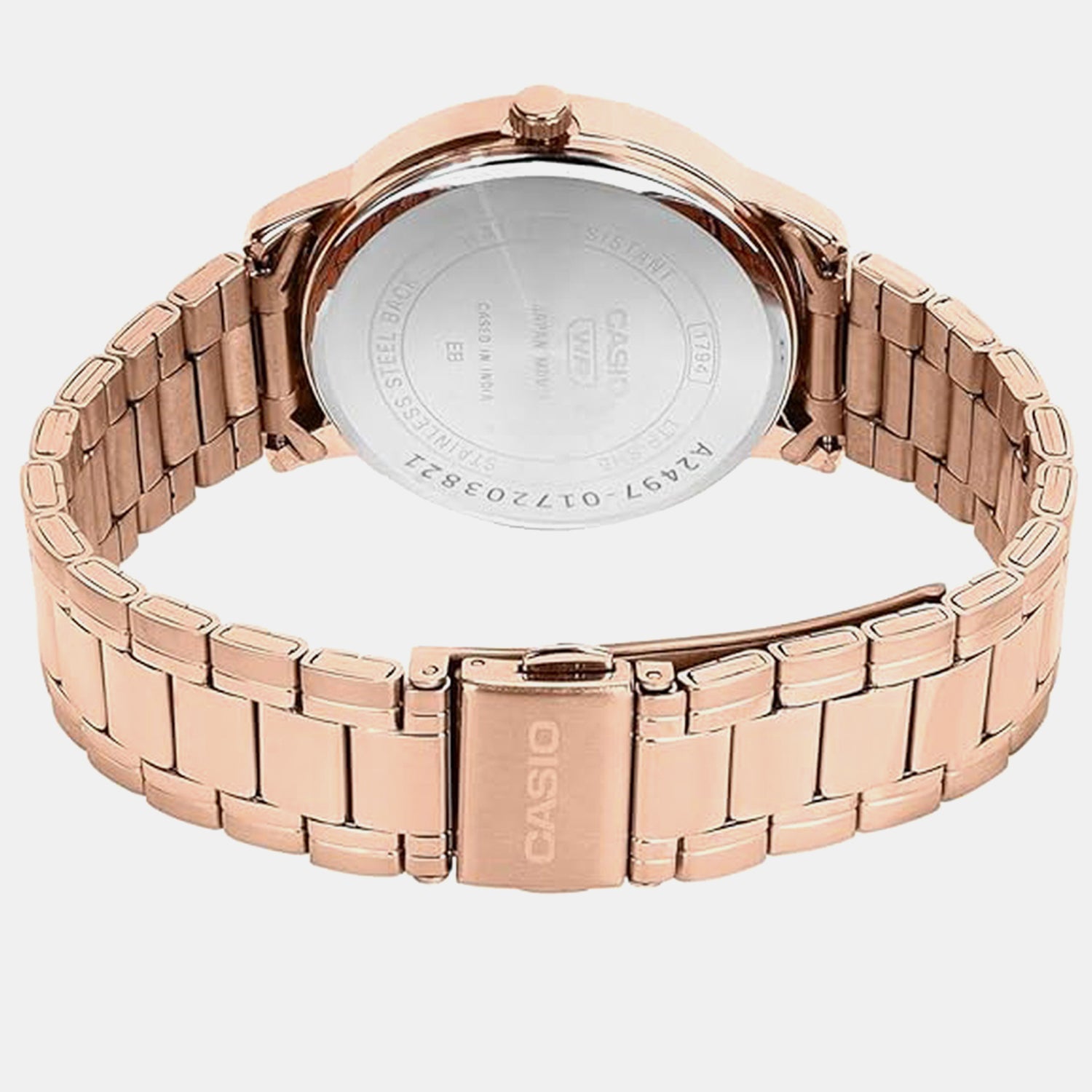 Women Quartz Grey Dial Analog Stainless Steel Watch A2497