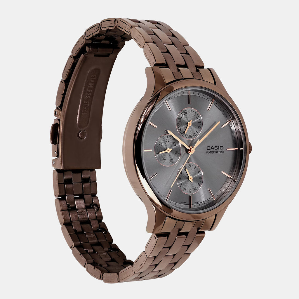 Enticer Women Quartz Grey Dial Multi-Function Stainless Steel Watch A2499