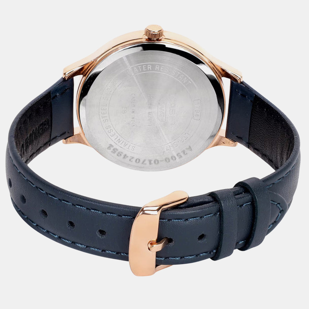 Enticer Women Quartz Rose Gold Dial Multi-Function Leather Watch A2500