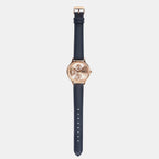 Enticer Women Quartz Rose Gold Dial Multi-Function Leather Watch A2500