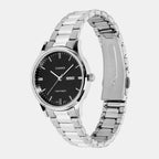 Women Quartz Black Dial Analog Stainless Steel Watch A2501