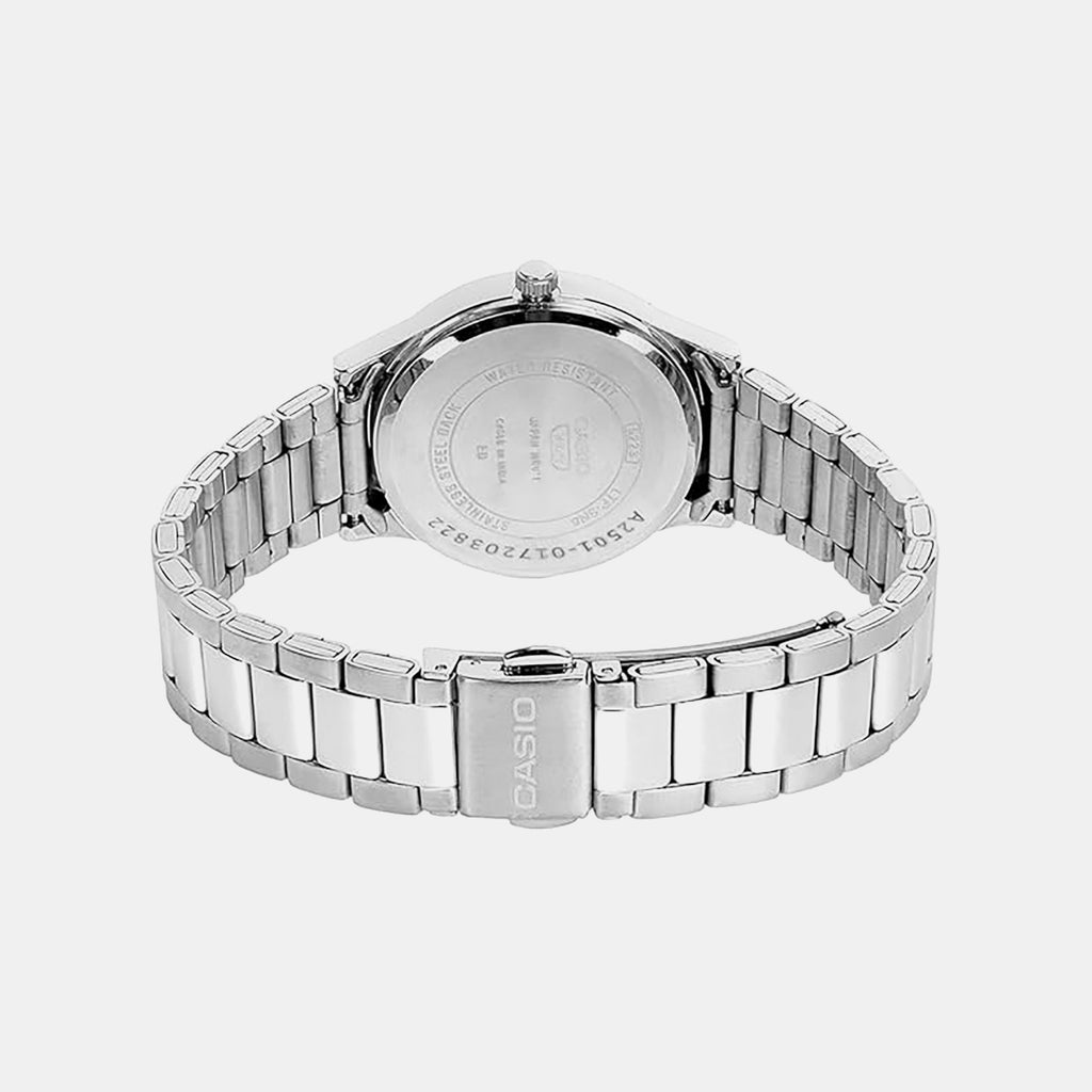 Women Quartz Black Dial Analog Stainless Steel Watch A2501