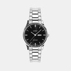 Women Quartz Black Dial Analog Stainless Steel Watch A2501