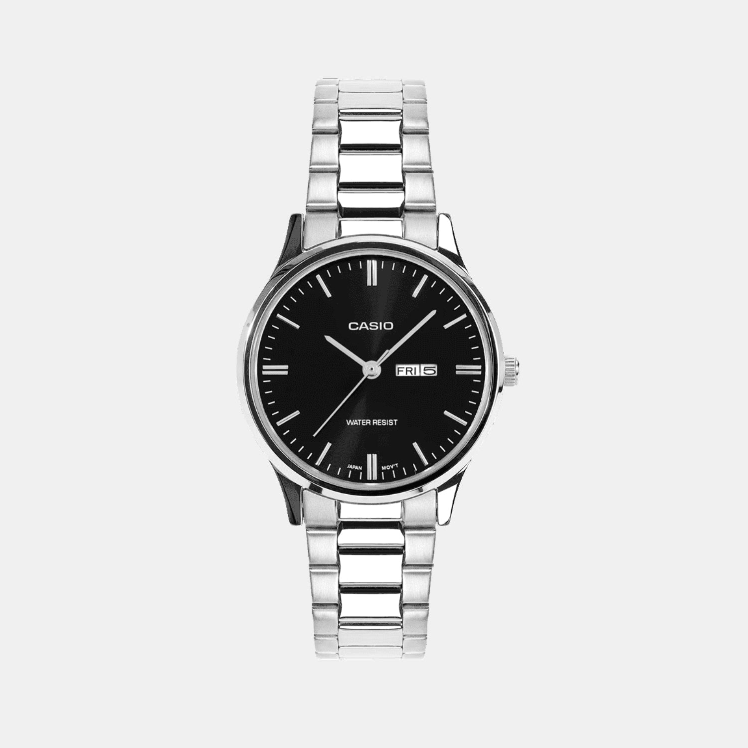 Women Quartz Black Dial Analog Stainless Steel Watch A2501