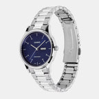 Women Quartz Blue Dial Analog Stainless Steel Watch A2502