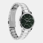 Women Quartz Green Dial Analog Stainless Steel Watch A2504