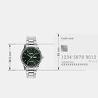 Women Quartz Green Dial Analog Stainless Steel Watch A2504