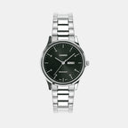 Women Quartz Green Dial Analog Stainless Steel Watch A2504