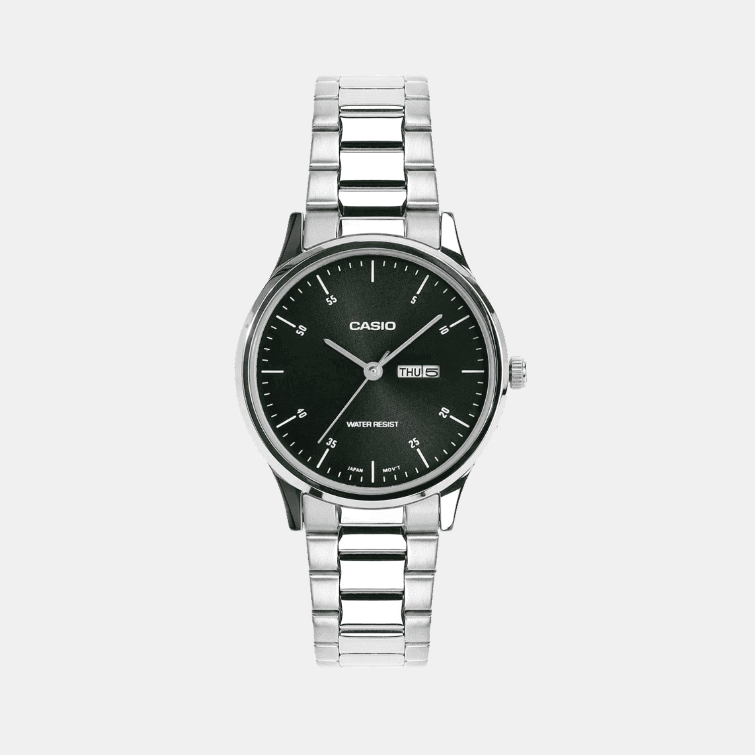 Women Quartz White Dial Analog Stainless Steel Watch A2504