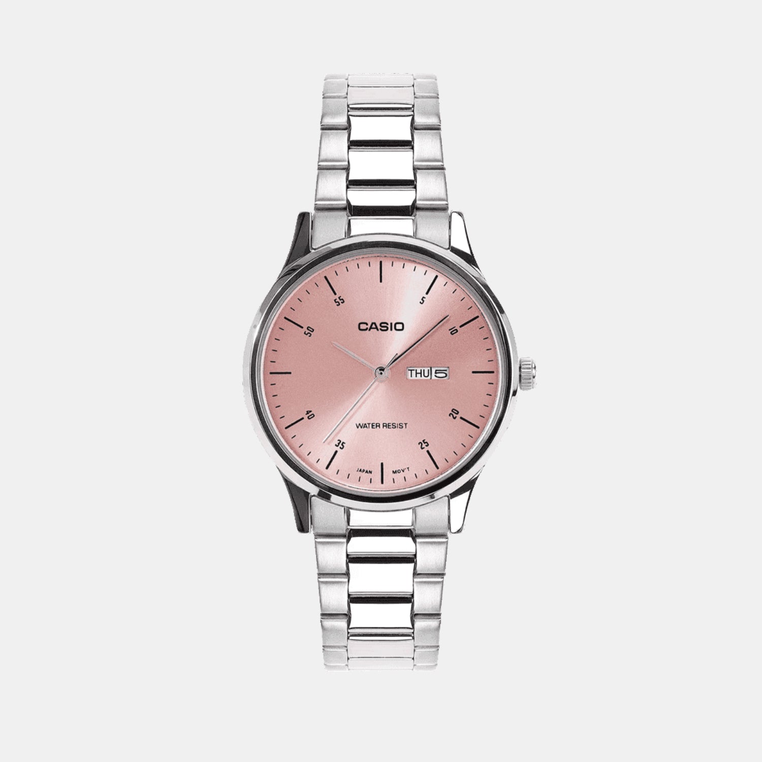 Women Quartz Black Dial Analog Stainless Steel Watch A2505