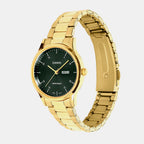 Women Quartz Green Dial Analog Stainless Steel Watch A2506