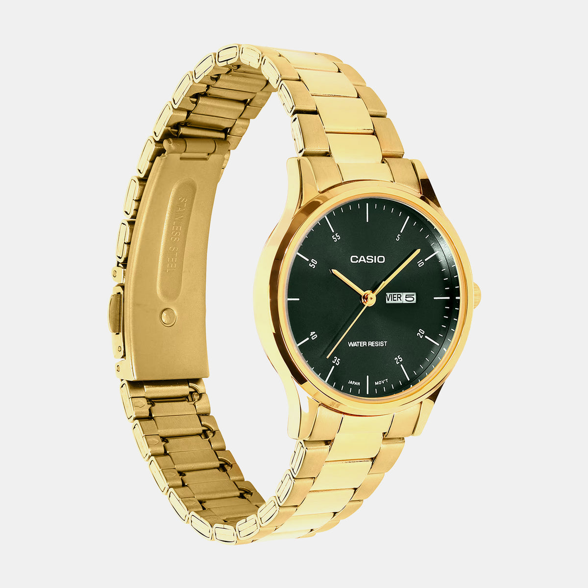Enticer Women Quartz Green Dial Analog Stainless Steel Watch A2506
