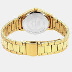 Women Quartz Green Dial Analog Stainless Steel Watch A2506