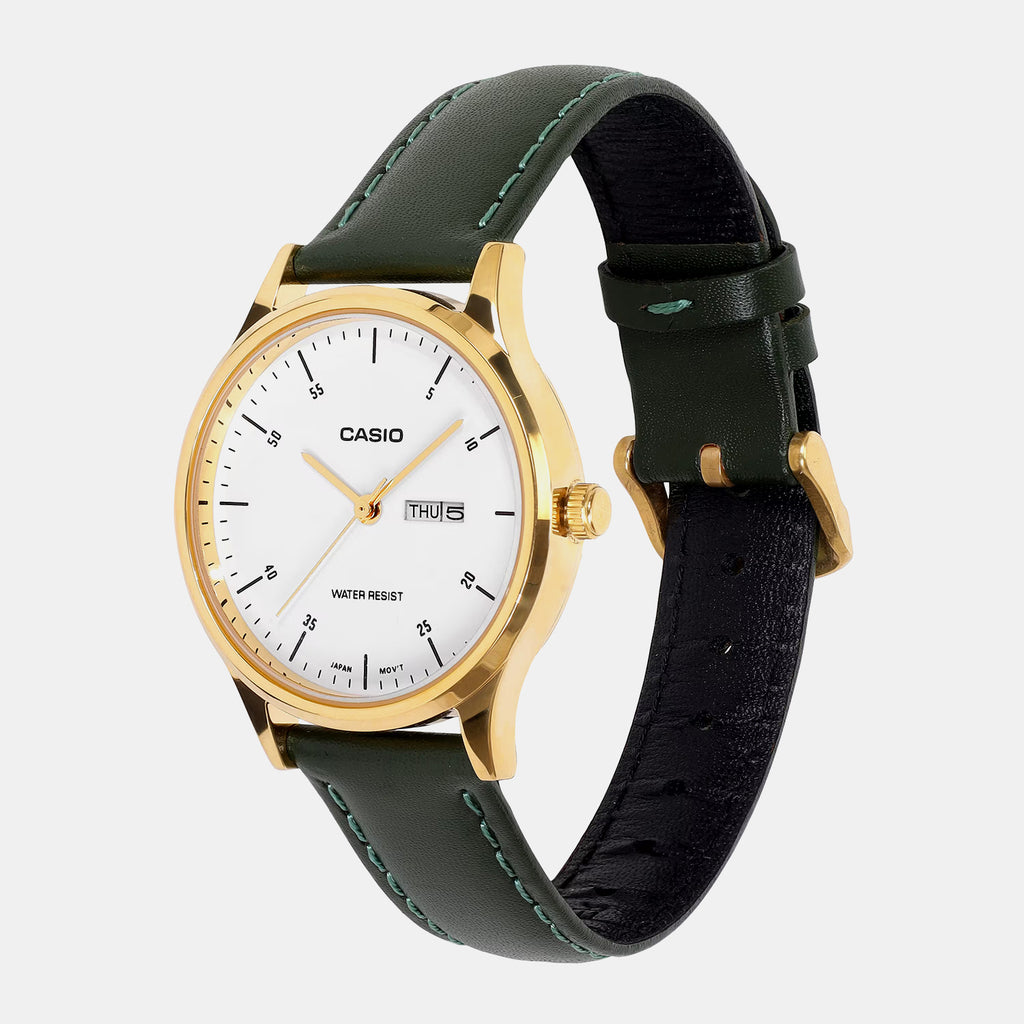 Women Quartz White Dial Analog Leather Watch A2507