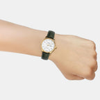 Women Quartz White Dial Analog Leather Watch A2507