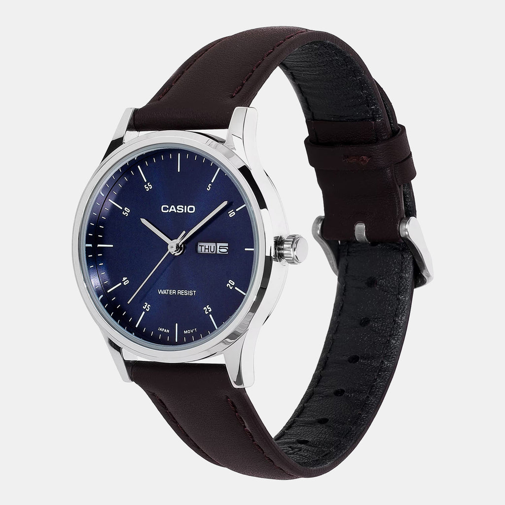 Women Quartz Blue Dial Analog Leather Watch LTP-SN8YL-2B A2508