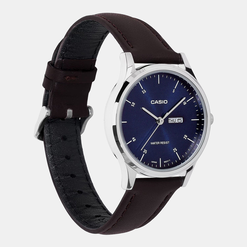 Women Quartz Blue Dial Analog Leather Watch LTP-SN8YL-2B A2508