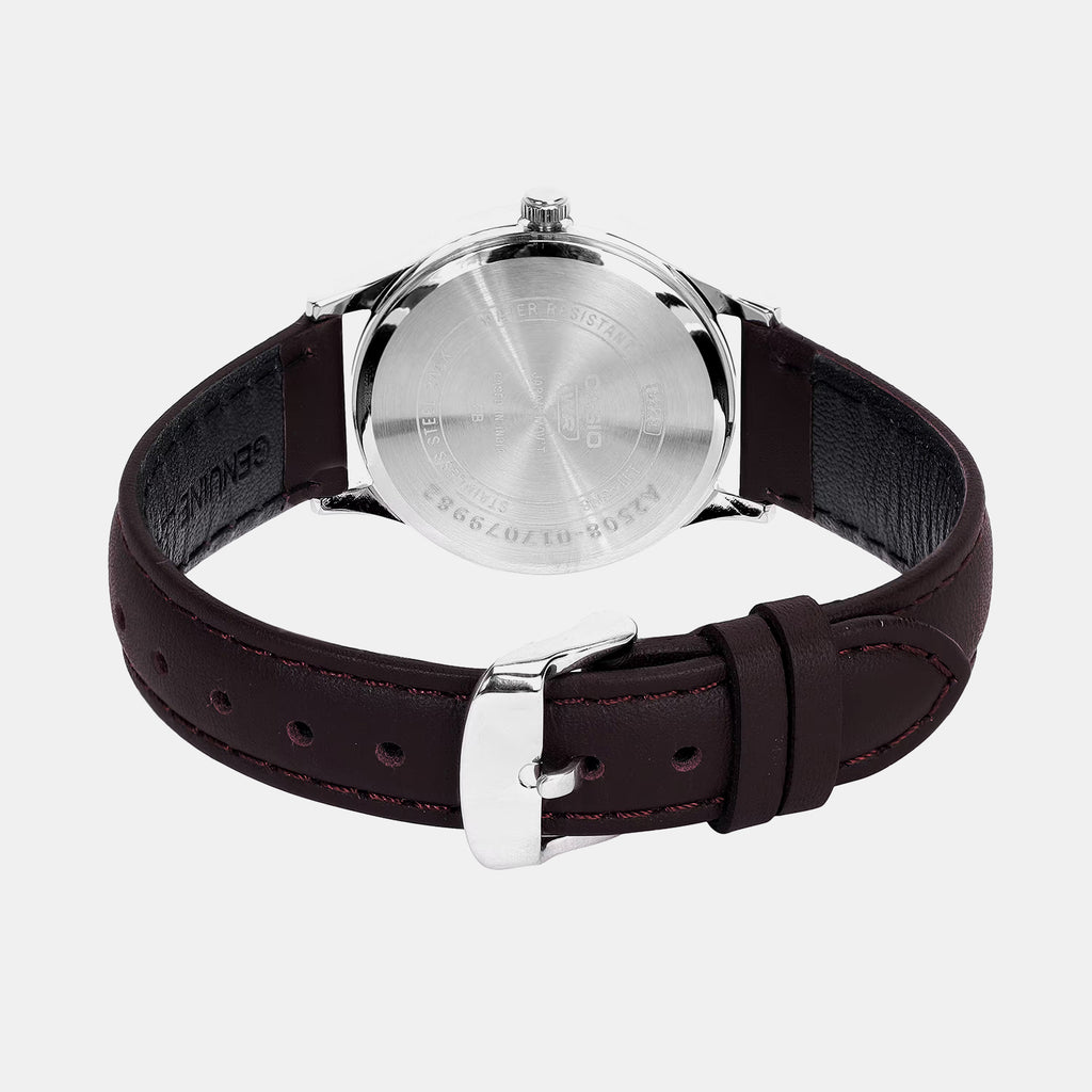 Women Quartz Blue Dial Analog Leather Watch LTP-SN8YL-2B A2508