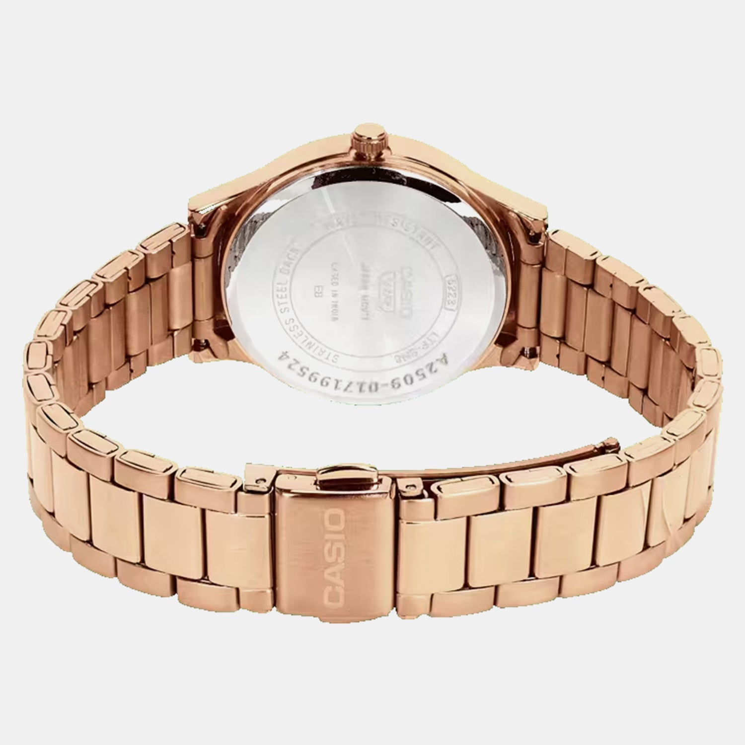 Women Quartz Black Dial Analog Stainless Steel Watch A2509