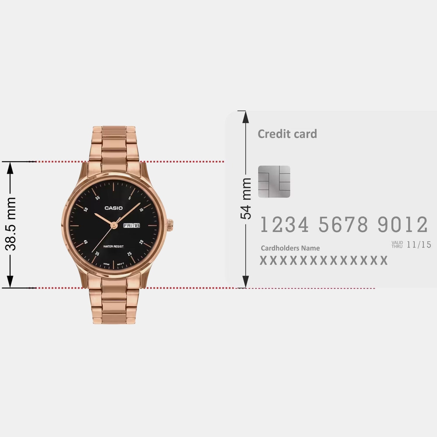 Women Quartz Black Dial Analog Stainless Steel Watch A2509